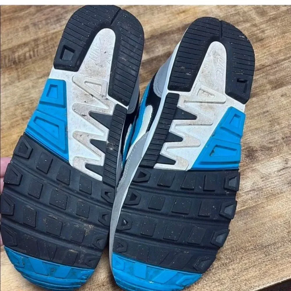 Vintage Nike Air Span II Blue Black White Running Sneakers Y2K men’s 7